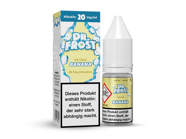 Dr. Frost - Ice Cold - Banana - Nikotinsalz Liquid - 10 ml