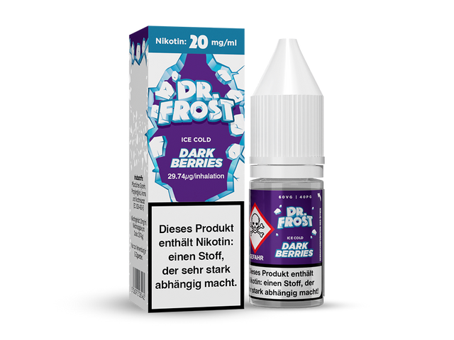 Dr. Frost - Ice Cold - Dark Berries - Nikotinsalz Liquid - 10 ml