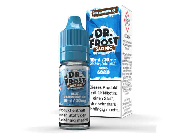 Dr. Frost - Blue Raspberry Ice - Nikotinsalz Liquid - 20 mg