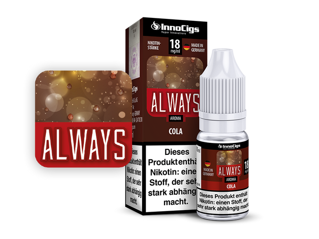 InnoCigs – Always Cola E-Zigaretten Liquid – 10ml