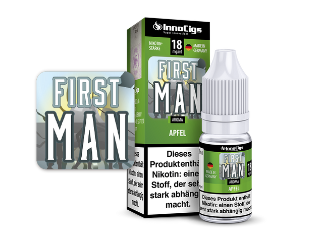 InnoCigs - First Man Apfel - E-Zigaretten Liquid - 10ml