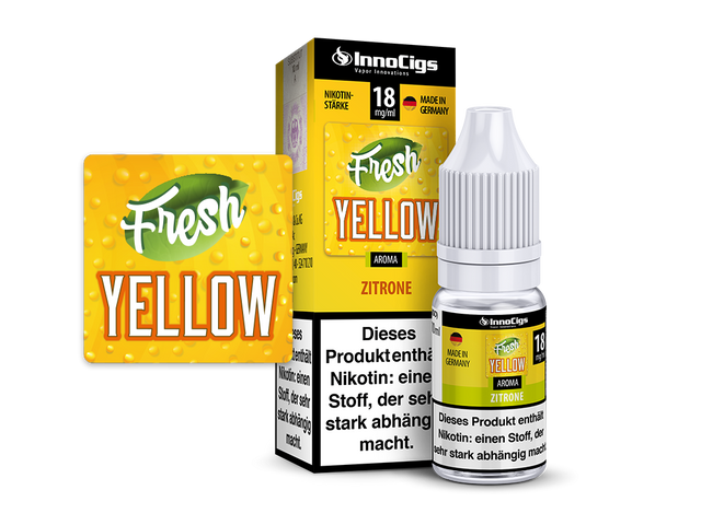 InnoCigs – Fresh Yellow Zitrone – Liquid – 10 ml