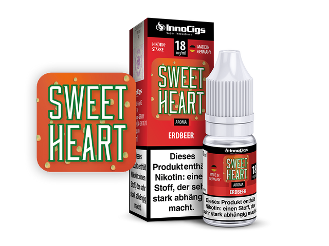 InnoCigs – Sweetheart Erdbeer – E-Zigaretten Liquid – 10ml