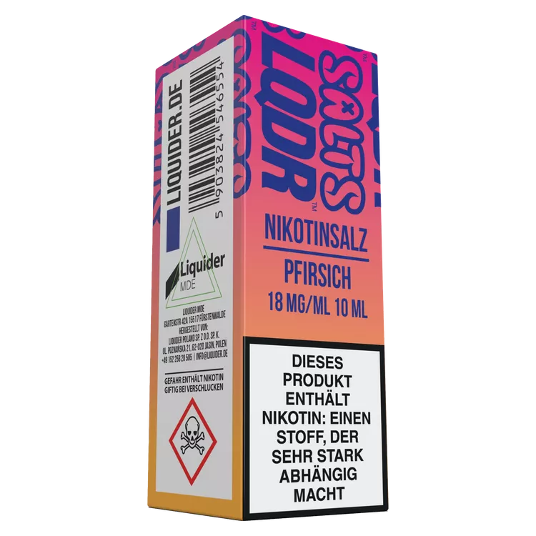 Liquider – Pfirsich – Nikotinsalz Liquid – 18 mg