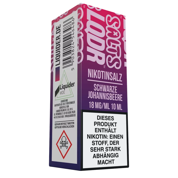Liquider – Schwarze Johannisbeere – Nikotinsalz Liquid – 18 mg