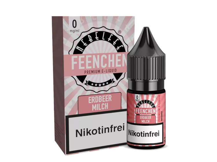 Nebelfee - Feenchen - Erdbeermilch - Nikotinsalz Liquid - 10 ml