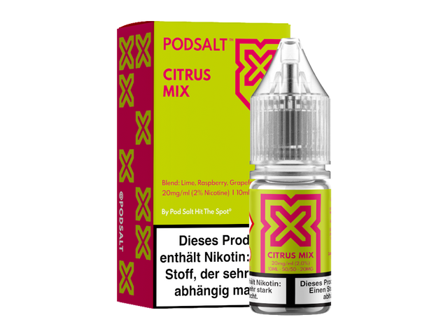 Pod Salt X - Citrus Mix - Nikotinsalz Liquid - 10 ml