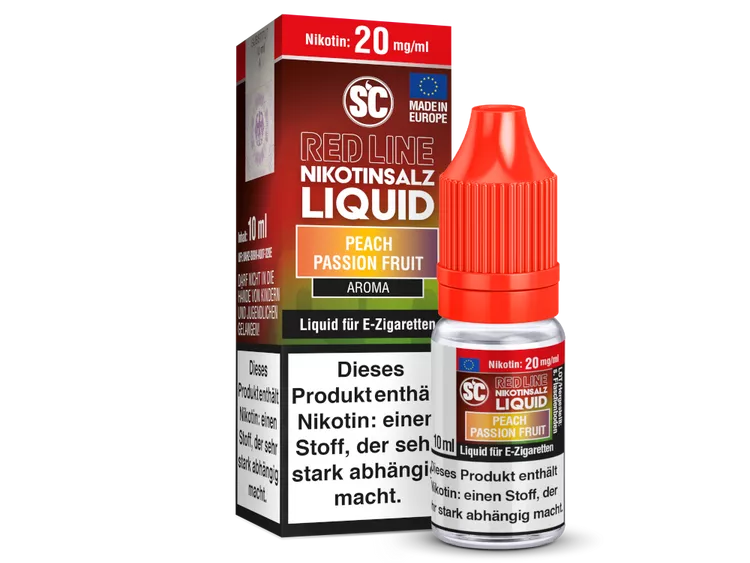 SC – Red Line – Peach Passion Fruit – Nikotinsalz Liquid – 10 ml