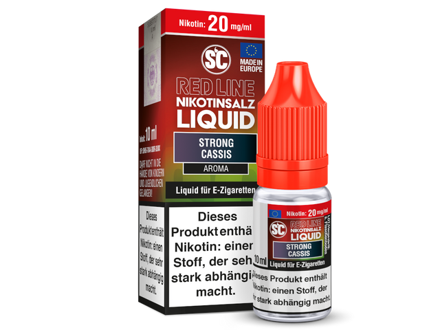 SC - Red Line - Strong Cassis - Nikotinsalz Liquid - 10 ml