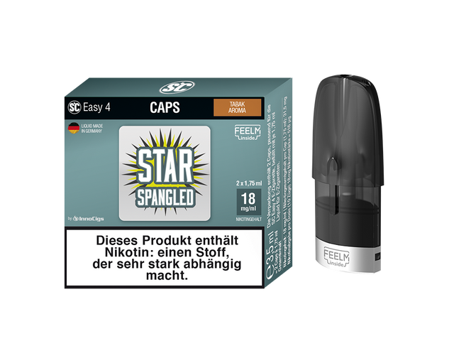 SC - Easy 4 Caps Star Spangled Tabak - Liquid-Pods - 2 Caps