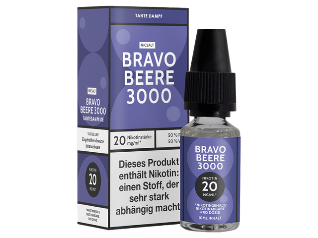 Tante Dampf - Bravo Beere 3000 - Nikotinsalz Liquid - 20 mg