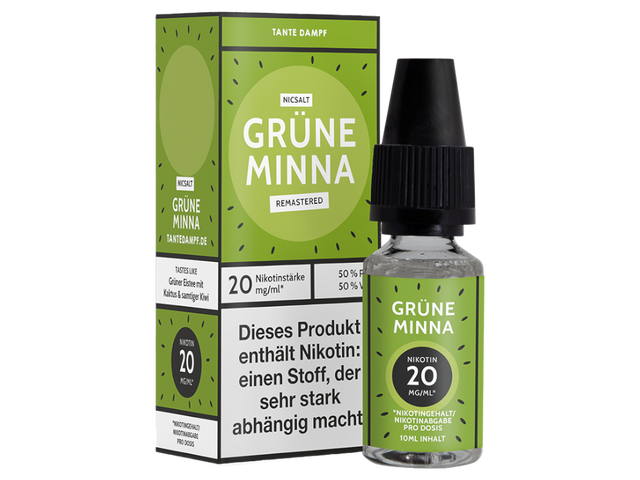 Tante Dampf - Grüne Minna Remastered - Nikotinsalz Liquid - 20 mg
