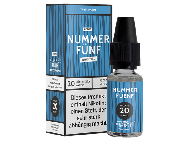 Tante Dampf – Nummer Fünf Remastered – Nikotinsalz Liquid – 20 mg