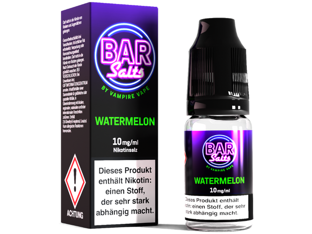 Vampire Vape - Bar Salts - Watermelon - Nikotinsalz Liquid - 10 ml