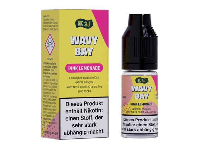 Wavy Bay Pink Lemonade Nikotinsalz Liquid